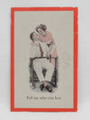Vintage Stamped 1912 "Tell Me Who You Love" Romantic Couple Postcard