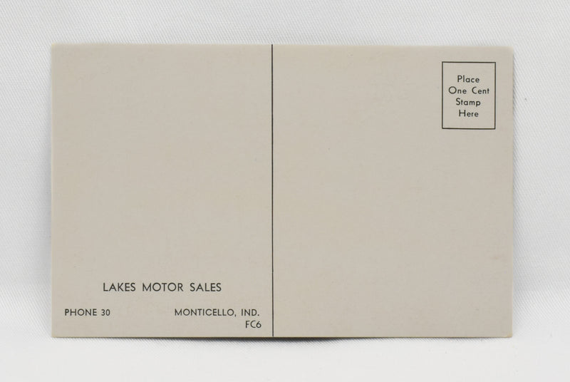 Lake Motor Sales 1936 Ford V-8 Coupe Postcard