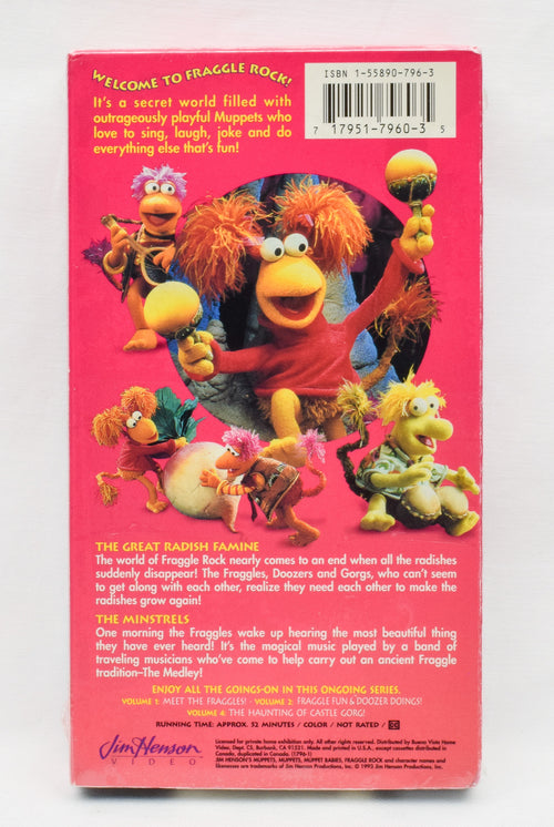 新品/未開封 Fraggle Rock with the Muppets: 3 The Fraggles Search &amp; Find 1993 Jim Henson Productions VHS