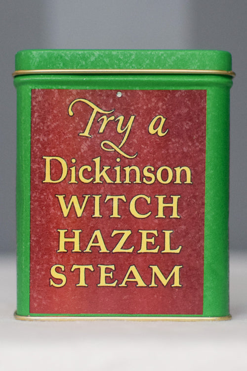 ビンテージ ブリストル ウェア グリーン EE Dickinson Co. ウィッチヘーゼル ブリキ缶