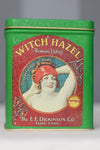 Vintage Bristol Ware Green The E.E. Dickinson Co. Witch Hazel Tin Canister