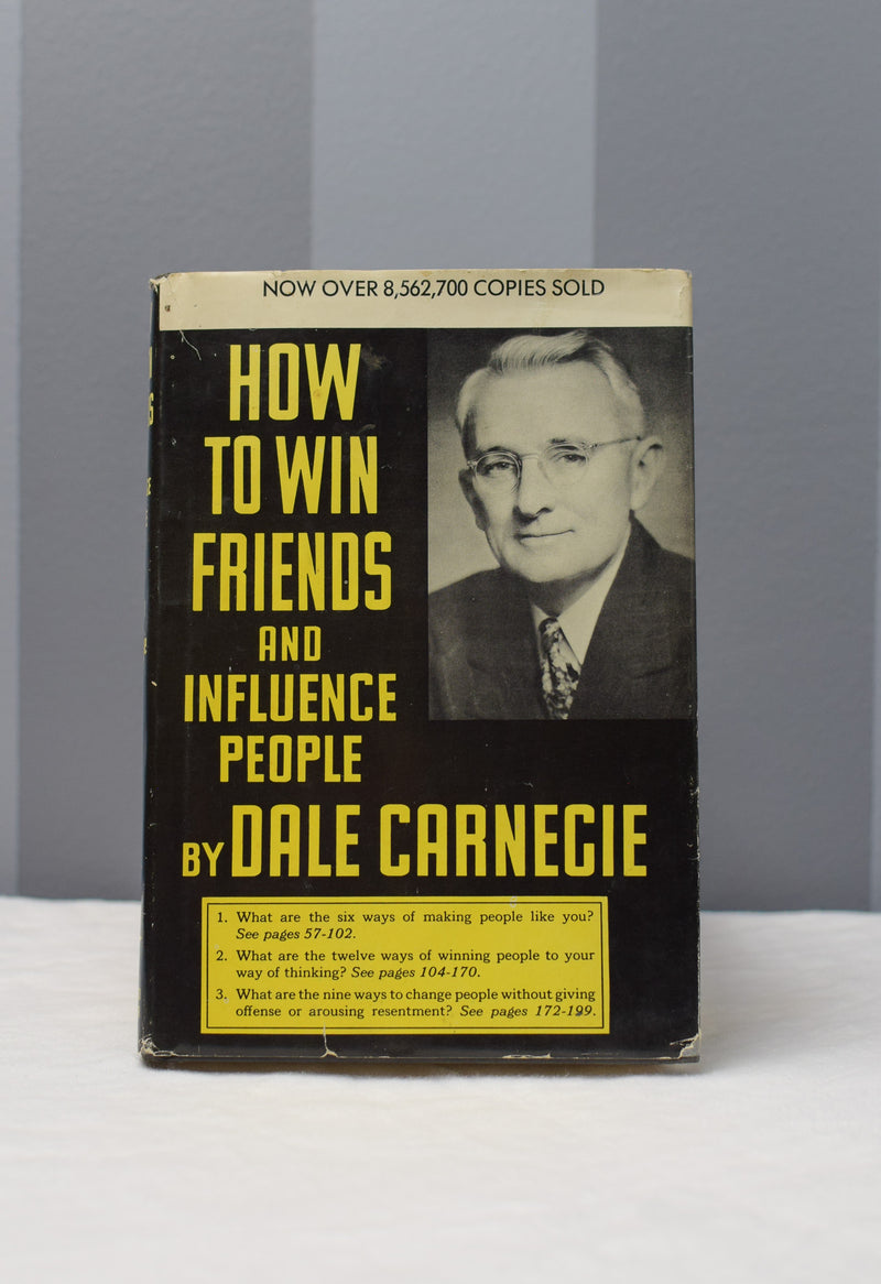 1964 How to Win Friends and Influence People by Dale Carnegie Hardcover Book 110th Printing