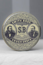 Vintage Smith Bros. Cough Drops Poughkeepsie, NY Tin Canister