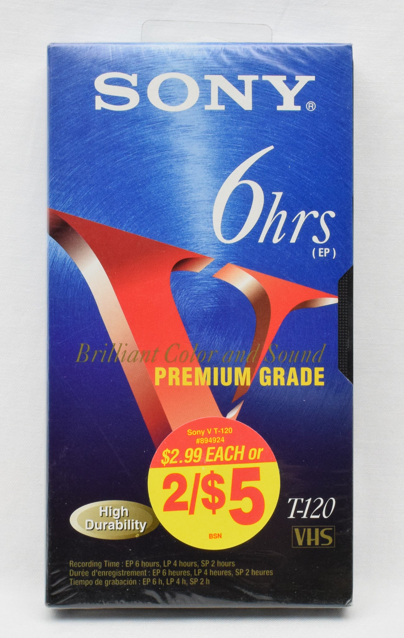 LOT 11 CASSETTES Vhs Sony Premium 180 240 + Maxell 180 Neuf Sous LOT 11 CASSETTES Vhs Sony Premium 180 240 + Maxell 180 Neuf Sous