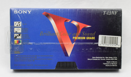 新品/未開封のソニー プレミアム グレード T-120 ブランク VHS テープ