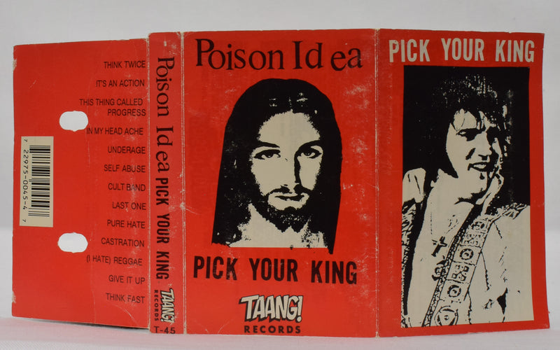 タン！ Records 1990 Reissue - Poison Idea - Pick Your King ブラック カセット テープ