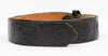 Black Leather Tooled Safari Scene Belt Strap