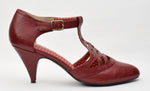 Women's B.A.I.T. But Another Innocent Tale Red Heiress T-Strap 3-1/4" Heels - 9