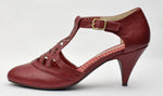 Women's B.A.I.T. But Another Innocent Tale Red Heiress T-Strap 3-1/4" Heels - 9