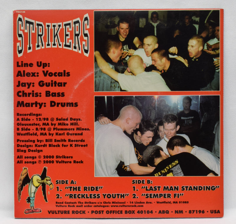 Vulture Rock Records 2000 - Strikers: 4 Track EP - 45 RPM 7" レコード