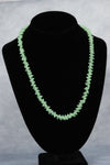 Vintage Mint Green Crochet Beaded Necklace